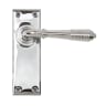 From The Anvil Polished Chrome Reeded Lever Latch Set
