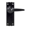 From The Anvil Black Oak Lever Latch Set