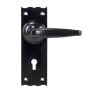 From The Anvil Black Oak Lever Lock Set