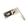 From The Anvil Polished Nickel Reeded Lever Lock Set