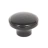 From The Anvil Black Ribbed Cabinet Knob