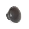 From The Anvil Black Ribbed Cabinet Knob