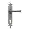 From The Anvil Pewter Tudor Lever Espag. Lock Set