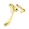 From The Anvil Polished Brass Night-Vent Locking Peardrop Fastener - LH