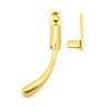 From The Anvil Polished Brass Night-Vent Locking Peardrop Fastener - LH
