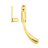 From The Anvil Polished Brass Night-Vent Locking Peardrop Fastener - RH