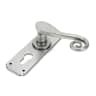From The Anvil Pewter Monkeytail Lever Euro Lock Set
