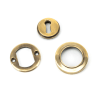 From The Anvil Aged Brass Round Escutcheon (Plain)