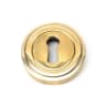 From The Anvil Aged Brass Round Escutcheon (Art Deco)