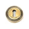 From The Anvil Aged Brass Round Escutcheon (Beehive)