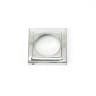 From The Anvil Polished Chrome Round Escutcheon (Square)