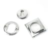 From The Anvil Polished Chrome Round Escutcheon (Square)