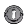 From The Anvil Black Round Escutcheon (Plain)