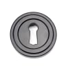 From The Anvil Black Round Escutcheon (Art Deco)