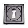 From The Anvil Black Round Escutcheon (Square)