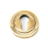 From The Anvil Aged Brass Round Euro Escutcheon (Plain)