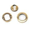 From The Anvil Aged Brass Round Euro Escutcheon (Plain)