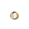 From The Anvil Aged Brass Round Euro Escutcheon (Beehive)