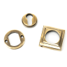From The Anvil Aged Brass Round Euro Escutcheon (Square)