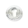 From The Anvil Polished Chrome Round Euro Escutcheon (Art Deco)