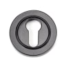 From The Anvil Black Round Euro Escutcheon (Plain)