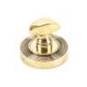 From The Anvil Aged Brass Round Thumbturn Set (Beehive)