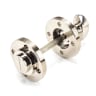 From The Anvil Polished Nickel Round Thumbturn Set (Art Deco)