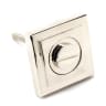 From The Anvil Polished Nickel Round Thumbturn Set (Square)
