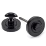 From The Anvil Black Round Thumbturn Set (Plain)
