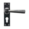 From The Anvil Black Straight Lever Euro Lock Set