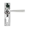 From The Anvil Polished Chrome Straight Lever Euro Lock Set