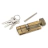 From The Anvil Aged Brass 35/45T 5pin Euro Cylinder/Thumbturn