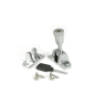 From The Anvil Satin Chrome Brompton Brighton Fastener (Radiused)