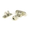 From The Anvil Polished Nickel Beehive Brighton Fastener (Radiused)