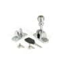 From The Anvil Polished Chrome Beehive Brighton Fastener (Radiused)