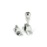 From The Anvil Polished Chrome Mushroom Brighton Fastener (Radiused)