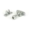 From The Anvil Polished Chrome Mushroom Brighton Fastener (Radiused)