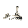 From The Anvil Polished Nickel Brompton Brighton Fastener - Narrow (Square)