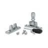 From The Anvil Satin Chrome Mushroom Brighton Fastener - Narrow (Square)
