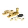 From The Anvil Polished Brass Mushroom Quadrant Fastener - Narrow