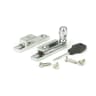 From The Anvil Satin Chrome Mushroom Quadrant Fastener - Narrow