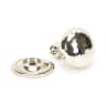 From the Anvil Hammered Mushroom Cabinet Knob 32mm Polished Nickel