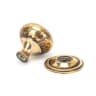 From The Anvil Aged Brass Hammered Mushroom Cabinet Knob 38mm