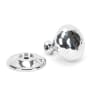 From The Anvil Polished Chrome Hammered Mushroom Cabinet Knob 38mm