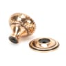 From The Anvil Polished Bronze Hammered Mushroom Cabinet Knob 38mm