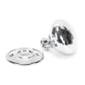 From The Anvil Polished Chrome Hammered Mushroom Mortice/Rim Knob Set