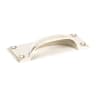 From The Anvil Polished Nickel Hammered Art Deco Drawer Pull