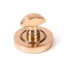 From The Anvil Polished Bronze Round Thumbturn Set (Plain)