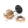 From The Anvil Polished Bronze Round Thumbturn Set (Art Deco)