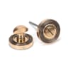 From The Anvil Polished Bronze Round Thumbturn Set (Beehive)